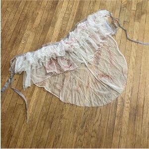 Clean costume — bloody Halloween bride skirt or shawl